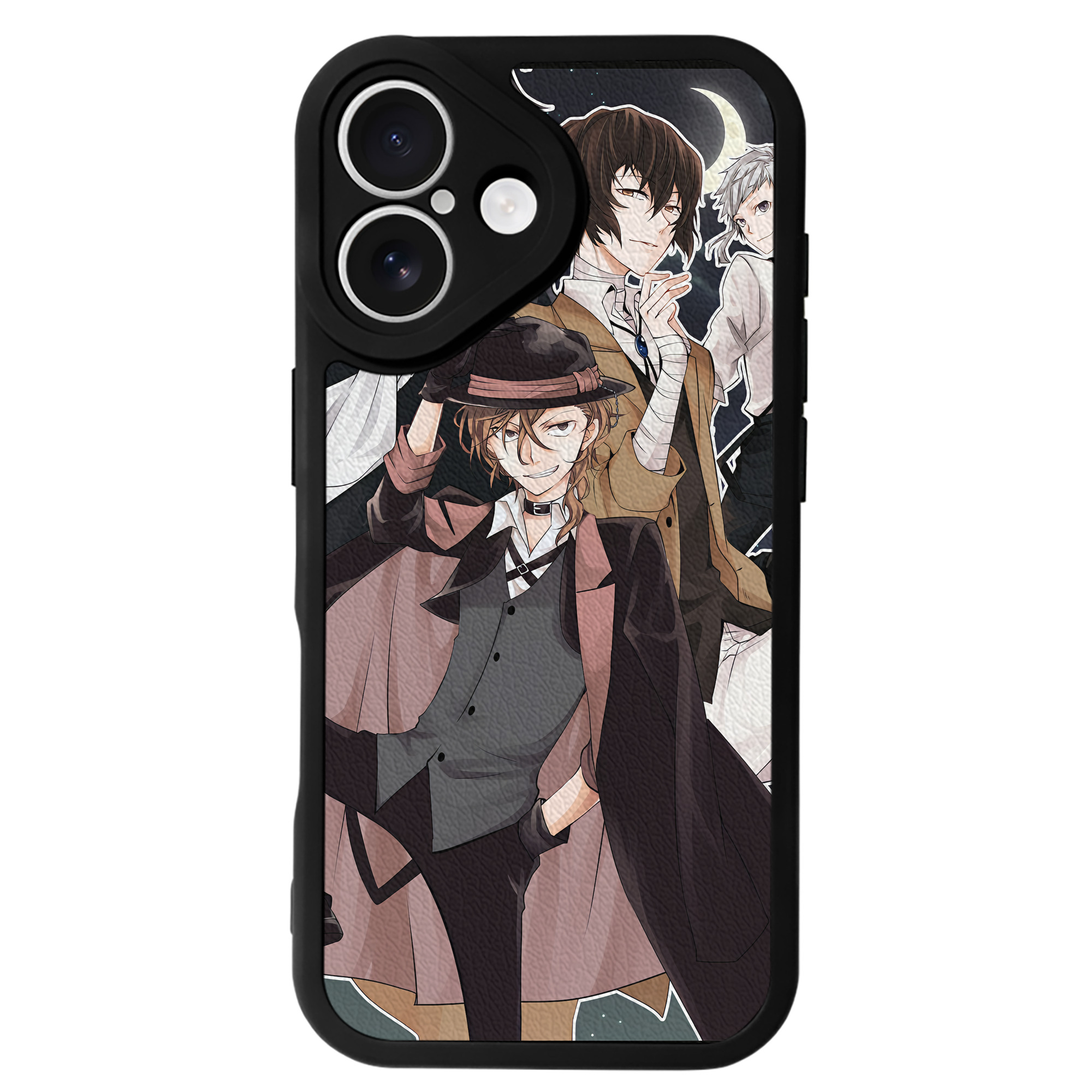 （画像用） 文豪ストレイドッグス Bungo Stray Dogs 【iPhone 16シリーズ対応】シリコンスマホケース（レザー調） 材質：シリコン